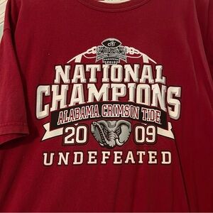 Vintage University of Alabama Football 2009 National Championship Shirt Size XL